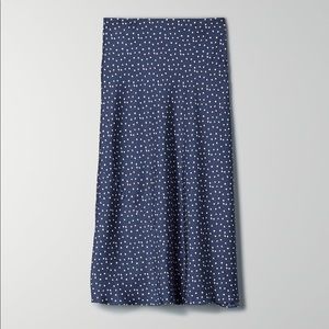 Wilfred Only Slip Skirt in Classic Navy/Birch